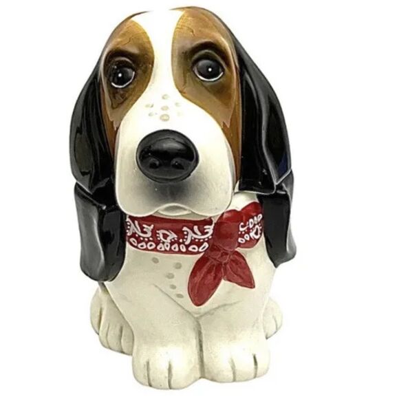 Utensil Jar Pioneer Woman Basset Hound Container 8” Pre-Owned - Picture 1 of 6